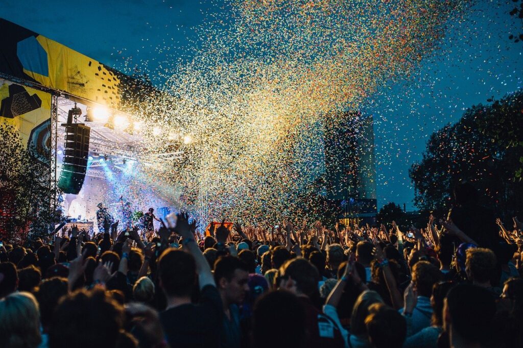 concert, music festival, crowd